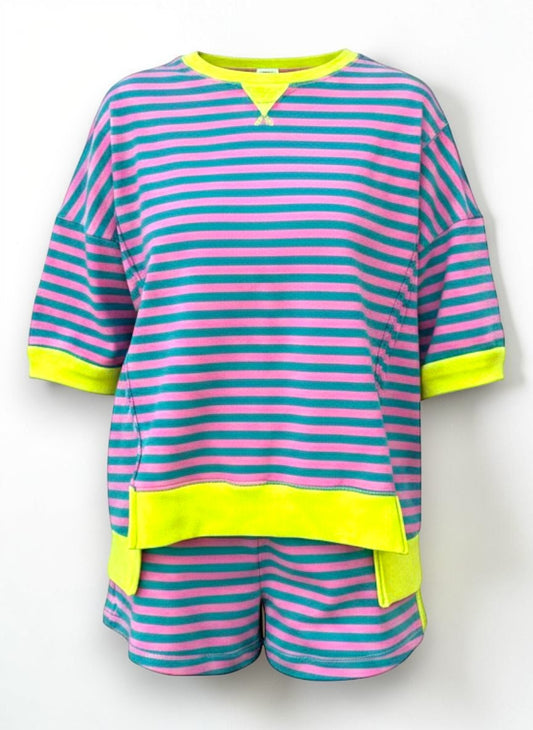 Sunny Coast Striped Lounge Set