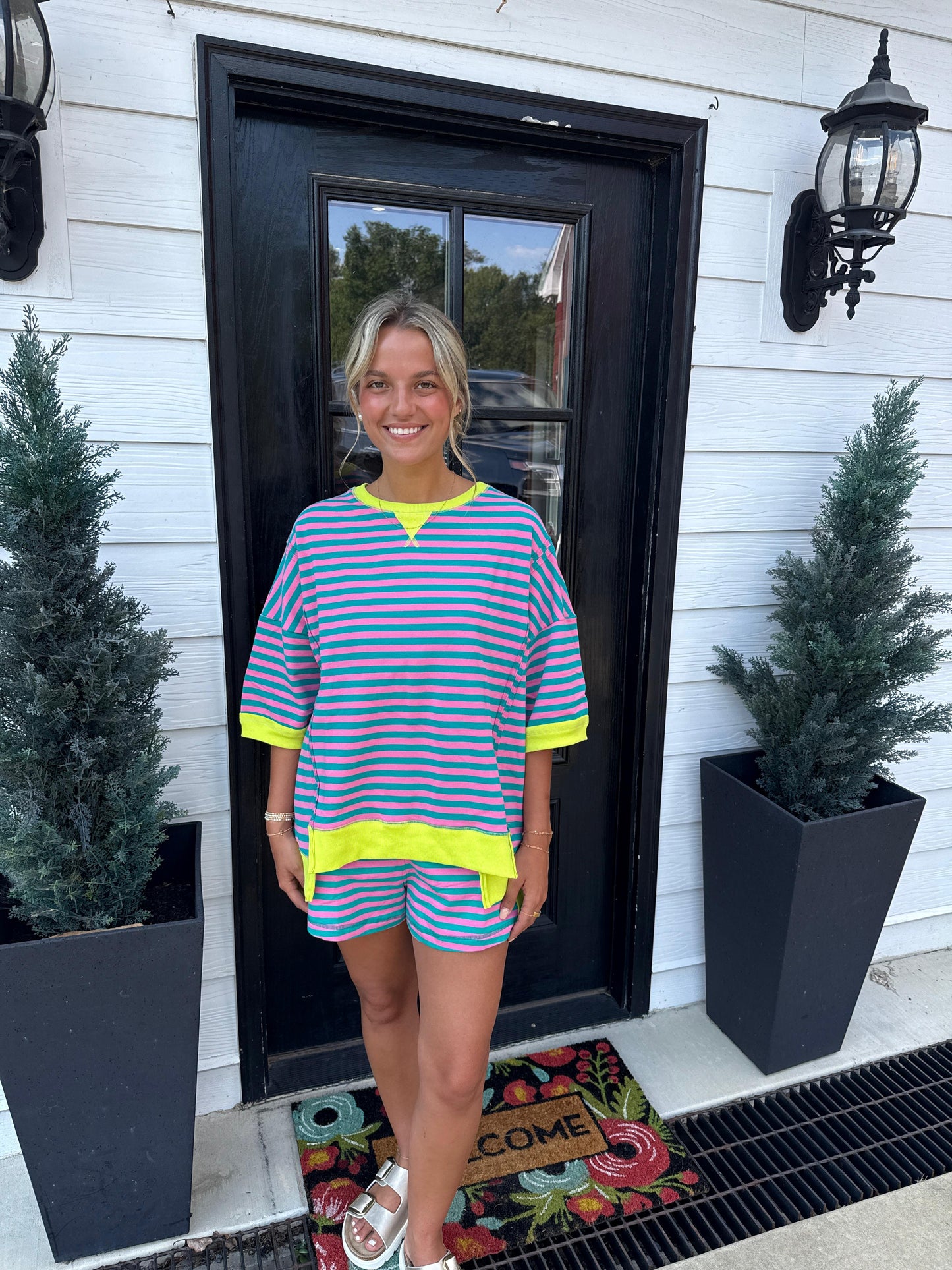 Sunny Coast Striped Lounge Set