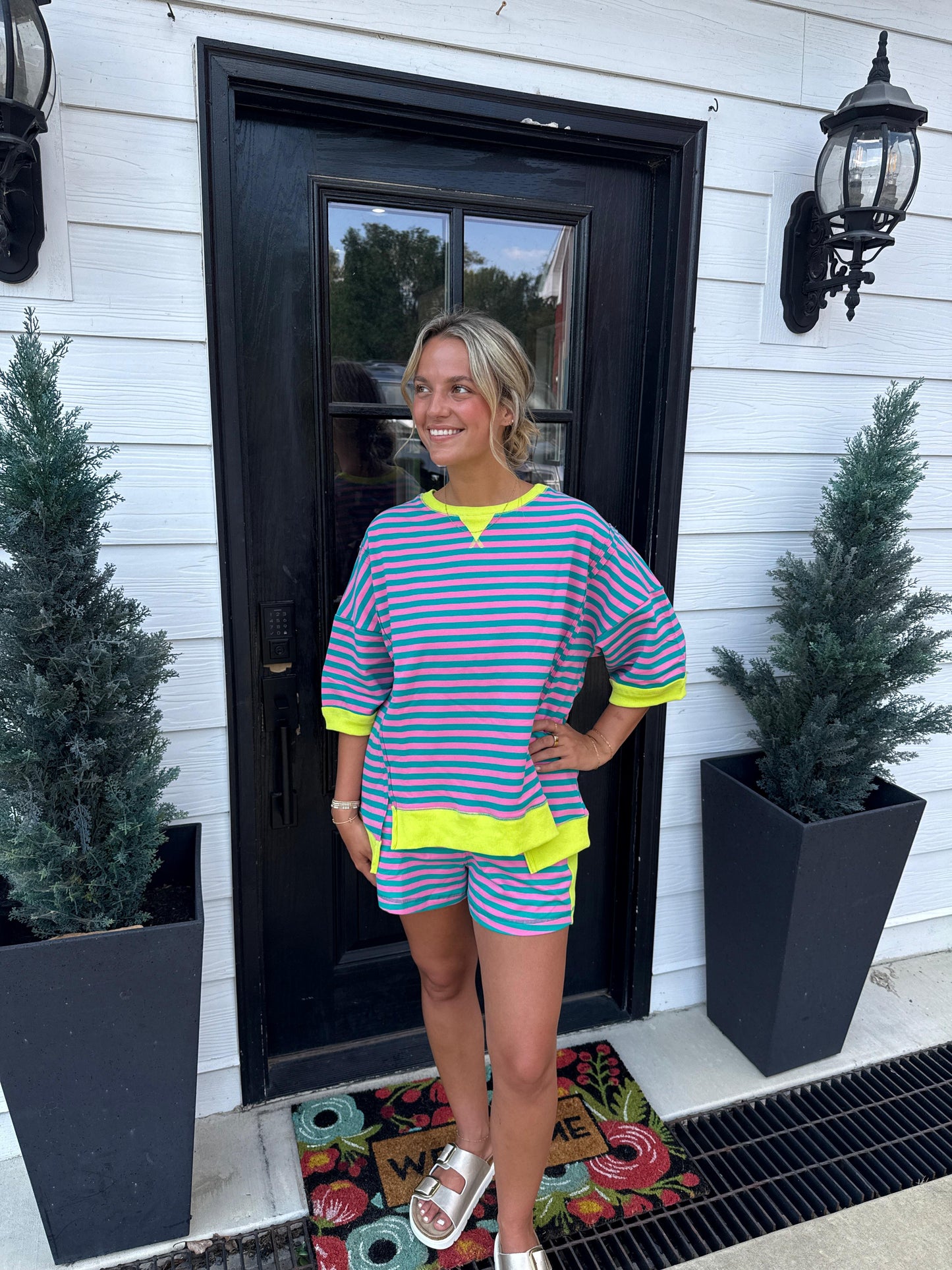 Sunny Coast Striped Lounge Set