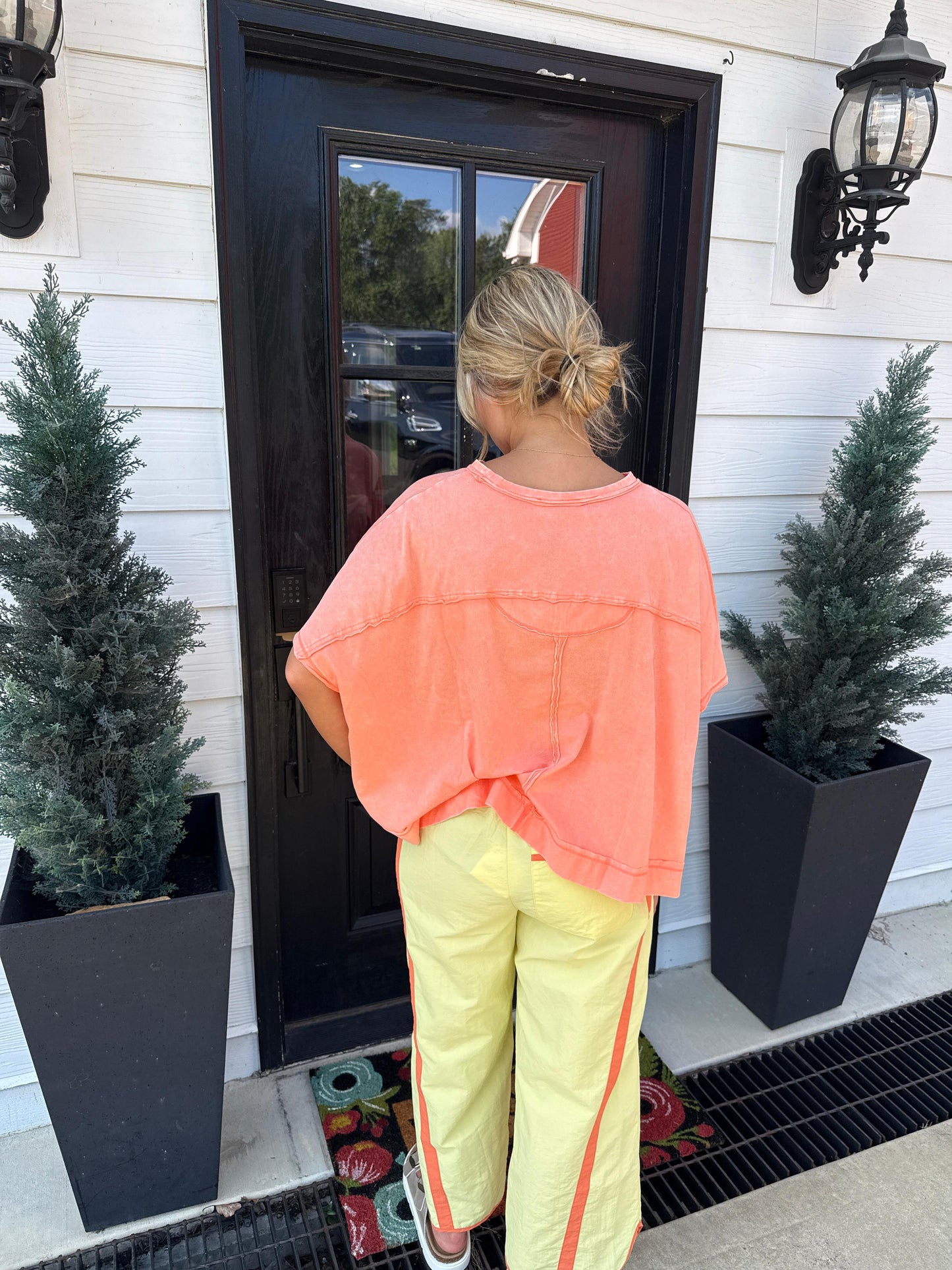 Sunset Breeze Cotton Lounge Top and Sunset Track Pant