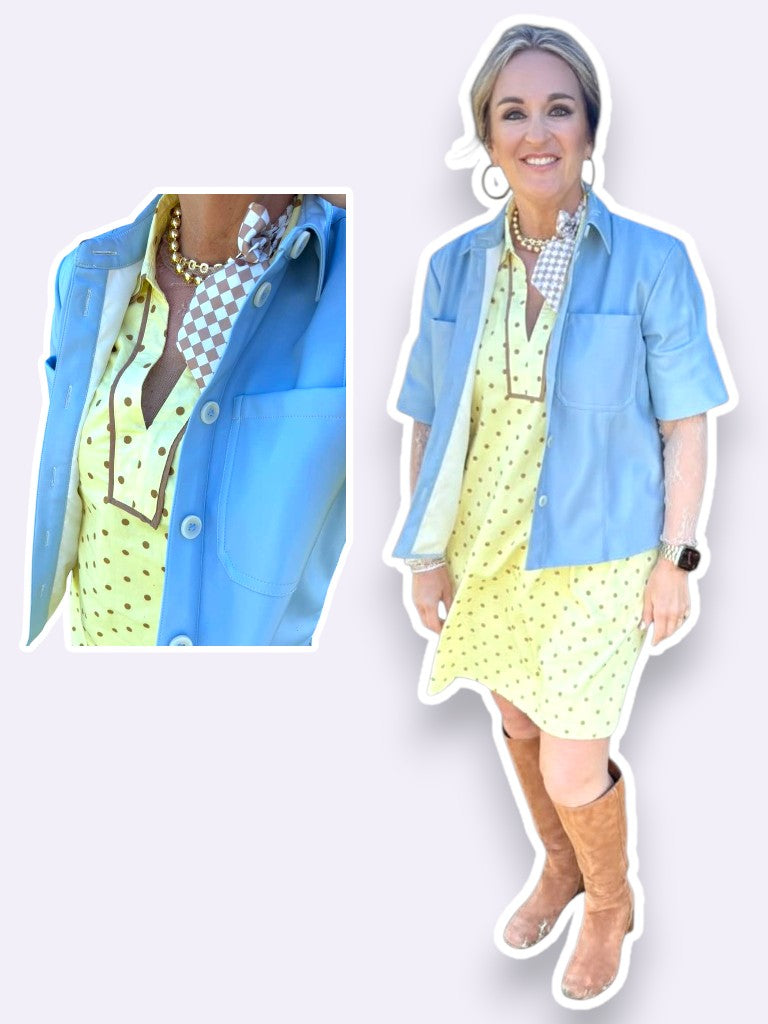 Sunshine Charm Polka Mini Dress