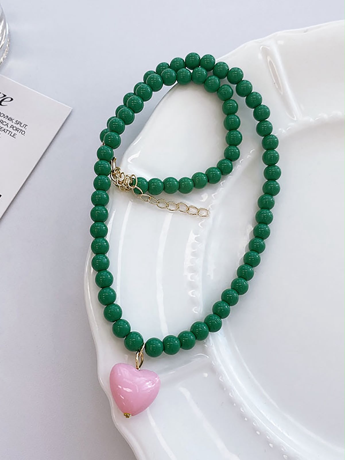 Sweetheart Beaded Charm Necklace Collection