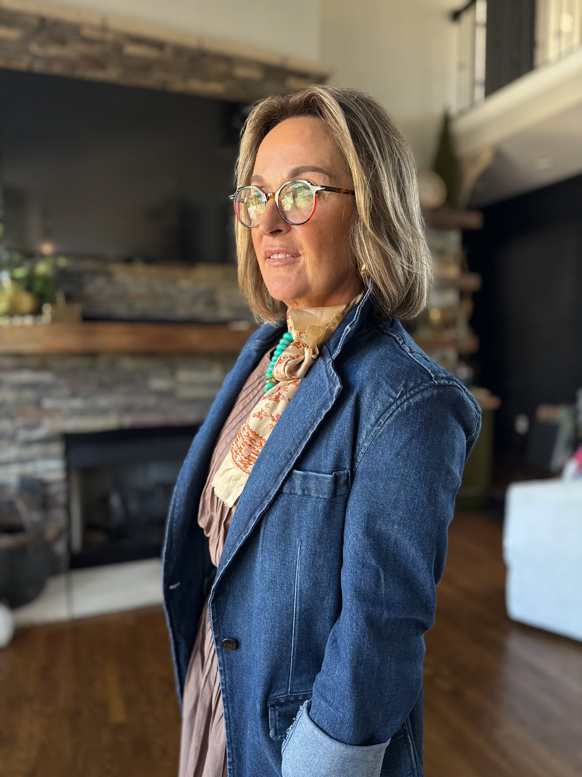 The Indigo Blazer