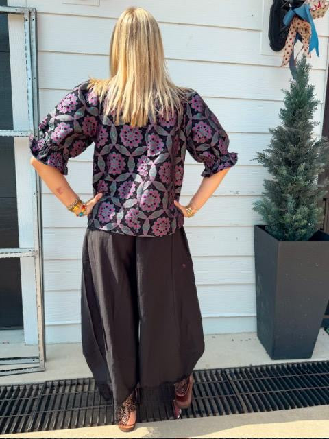 The Midnight Garden Statement Blouse