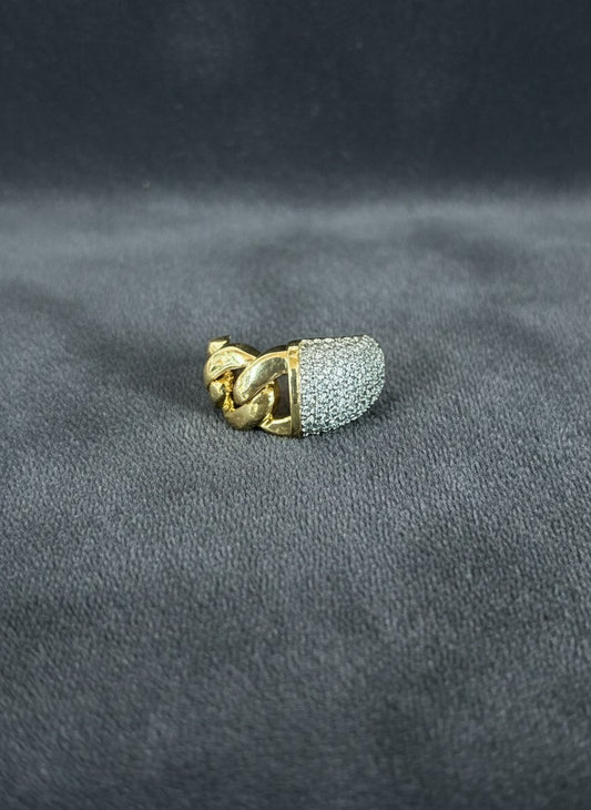 The Monaco Luxe Pavé Chain Ring