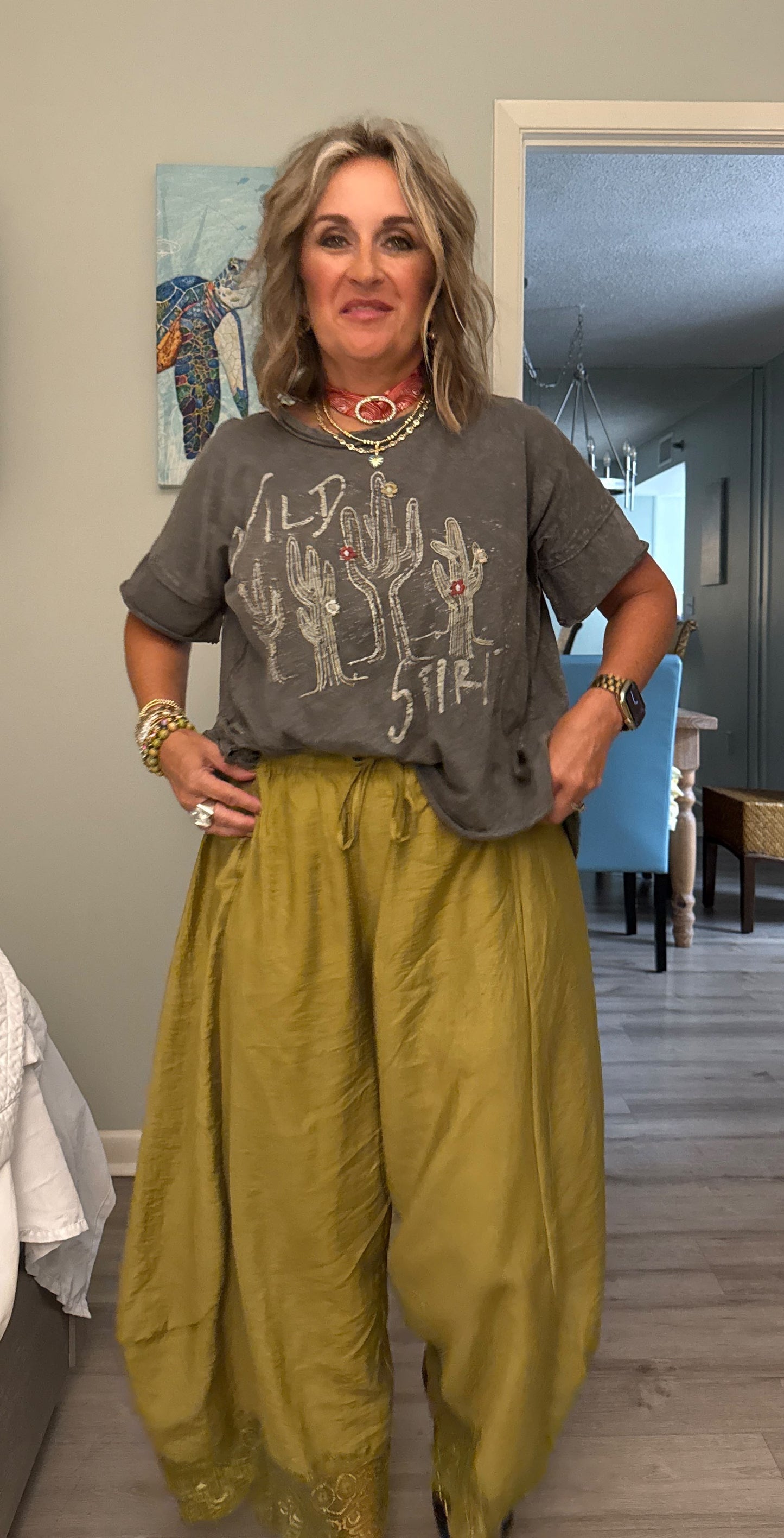 The Olive Luxe Wide-Leg Pants