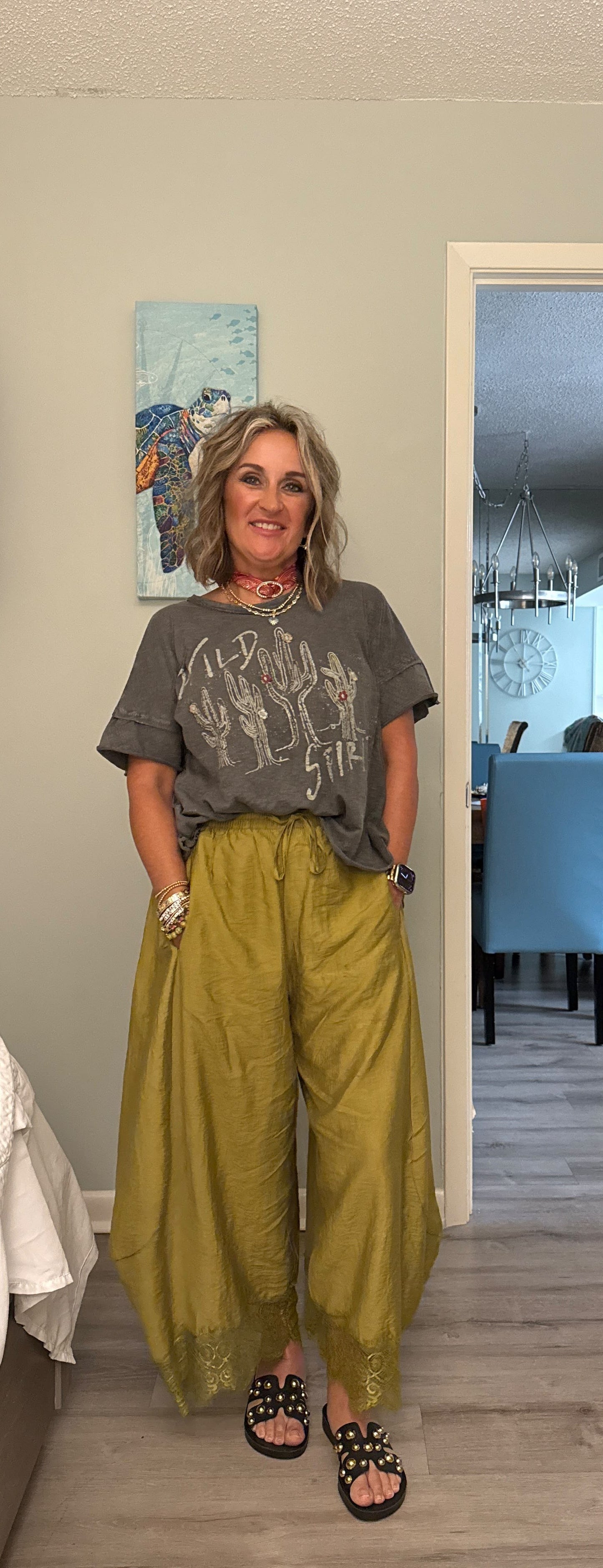 The Olive Luxe Wide-Leg Pants