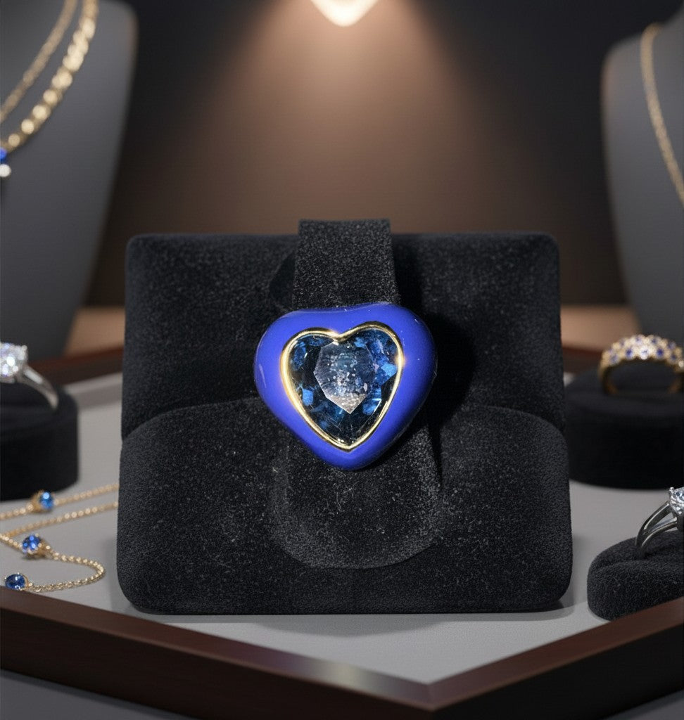 The Sweetheart Gemstone Heart Ring Collection