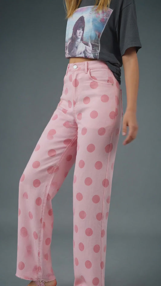Pretty in Pink Polka Dot Pants