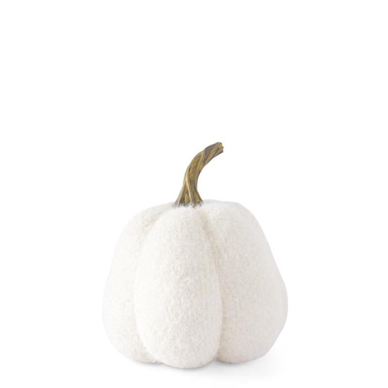 Fuzzy White Knit Gourd